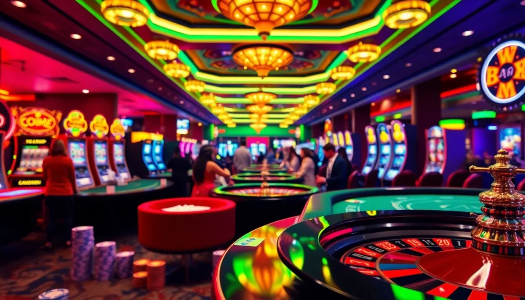 Experience the gaming excitement at rr88ezcom with vibrant poker chips and roulette wheels.