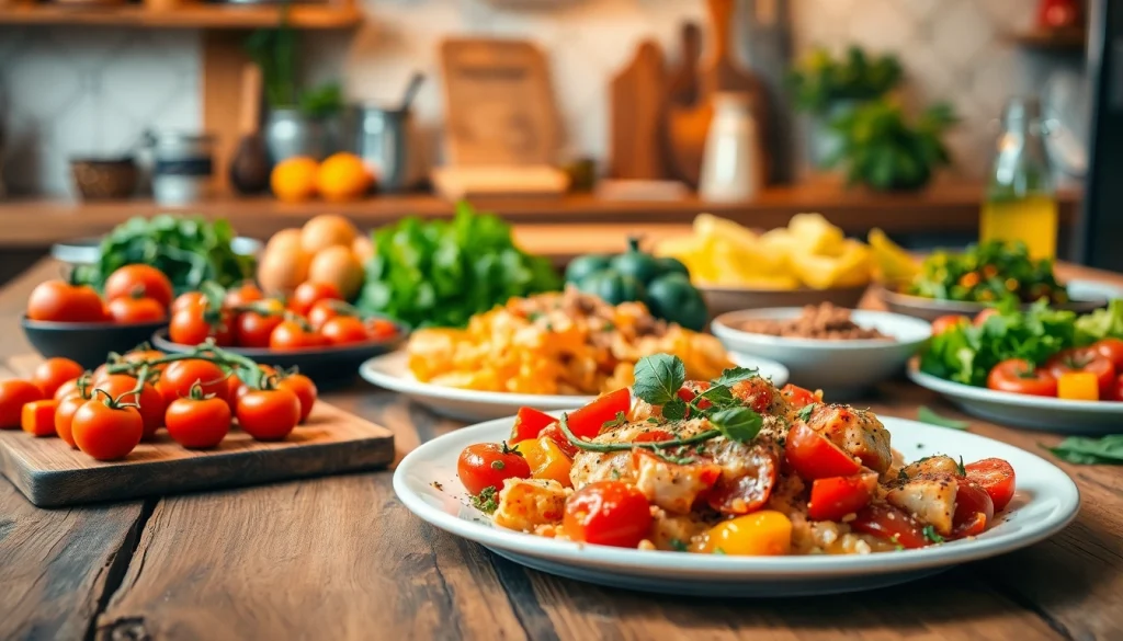 Delicious dish representing recipesalexarciab.com showcasing vibrant ingredients and kitchen ambiance.