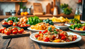 Delicious dish representing recipesalexarciab.com showcasing vibrant ingredients and kitchen ambiance.