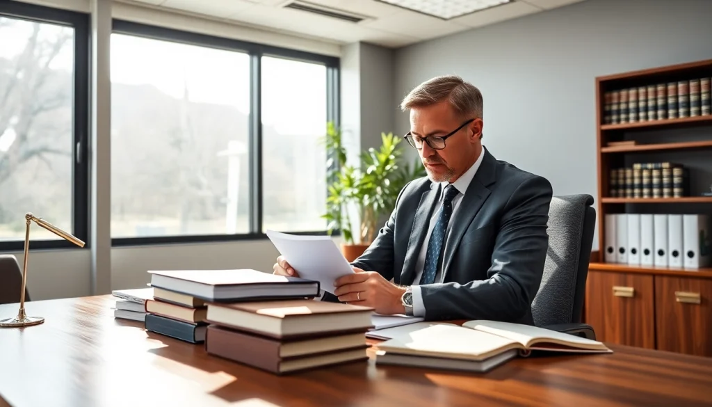 Visit https://www.steinhardtlawfirm.com to see a dedicated workers compensation lawyer analyzing case files in a law office.