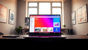 Engage with the TikTok SMM panel interface showcasing analytics and growth metrics.