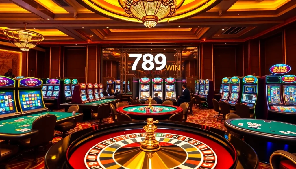 Players engaged in a thrilling game at the casino table highlighting the 789 win excitement.