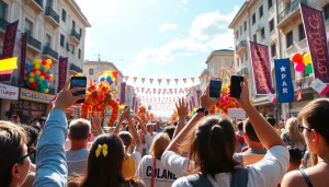 Witness the lively atmosphere at the parade, highlighting https://news-parade.com.ua's vibrant festivities.
