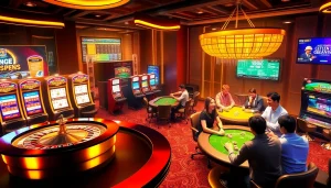 The exciting online gaming experience at https://789win.associates/ featuring roulette and poker tables.