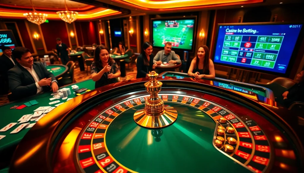 Players celebrate a spin at the luxurious roulette table, showcasing new888's vibrant casino experience.