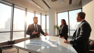 Engaging session with an Accounting firm in Abu Dhabi providing financial solutions to a client.