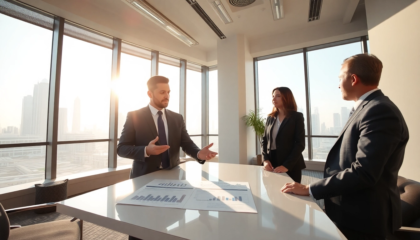 Engaging session with an Accounting firm in Abu Dhabi providing financial solutions to a client.