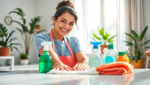 Enhance your home with our Cleaning service by experienced professionals in action.