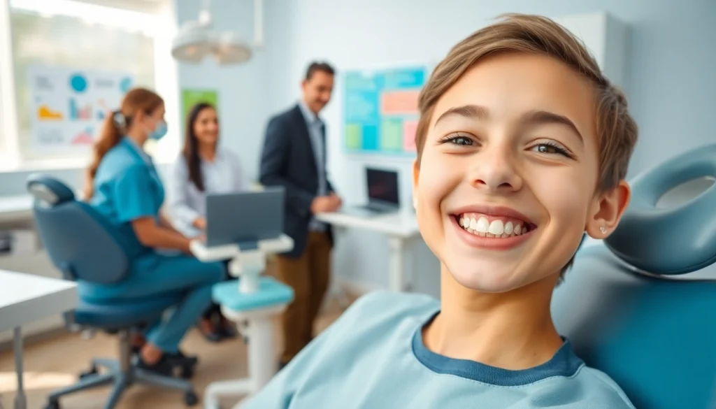 Level orthodontics north offers friendly consultations, showcasing a smiling patient in a vibrant clinic.