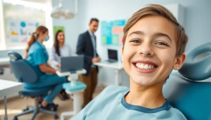 Level orthodontics north offers friendly consultations, showcasing a smiling patient in a vibrant clinic.