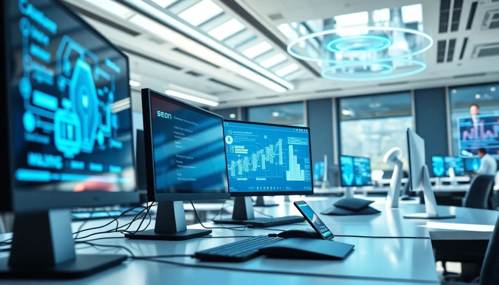 Innovative digital workspace showcasing advanced technology at techeslabs.wiki.