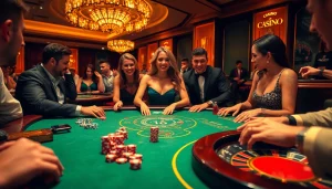 Experience the excitement of casino C168 with players engaged in high-stakes baccarat.