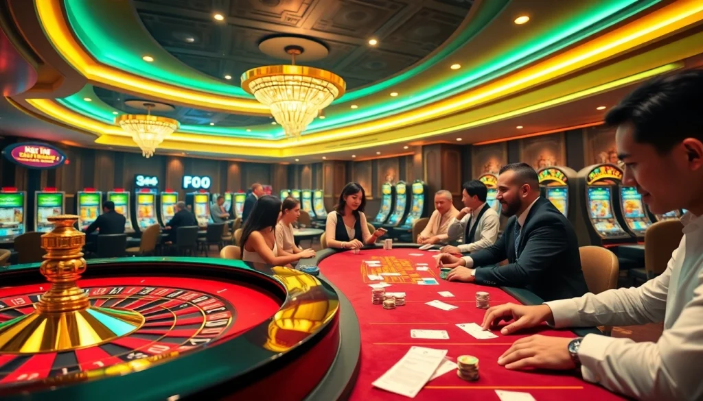 Experience thrilling gameplay at https://s88.works/ with vibrant casino tables and engaged players.