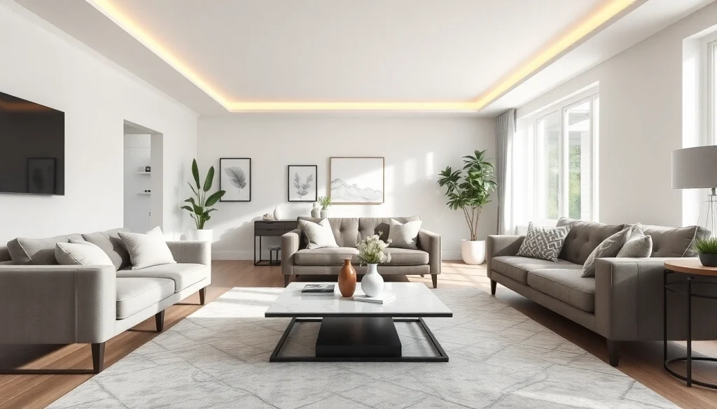 Showcasing an elegant home renovation scene, highlighting transformed living space.