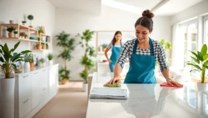 Enhance your space with our professional cleaning service, showcasing a cleaner in action.