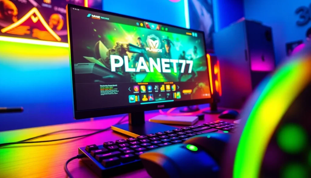Rasakan keseruan permainan PLANET77 game dengan tampilan antarmuka yang menarik dan interaktif.