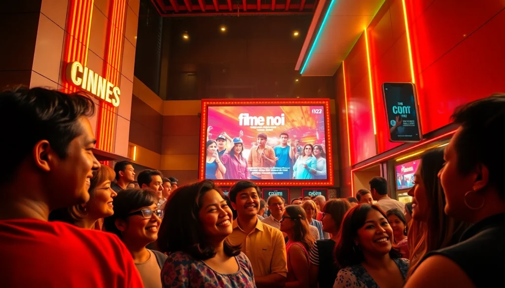 Experience the excitement of watching filme noi in a vibrant cinema setting.