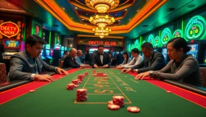 High-energy gaming action at a luxurious casino, emphasizing bet 88 in play.