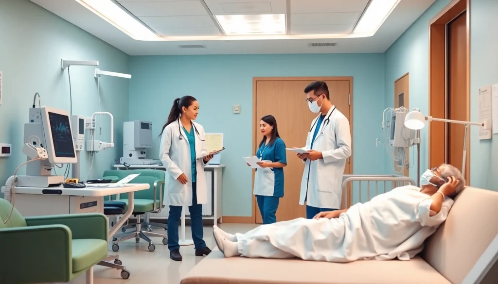 Engaging scene of healthcare professionals at https://tweestedenziekenhuis.nl, demonstrating patient-centered care.