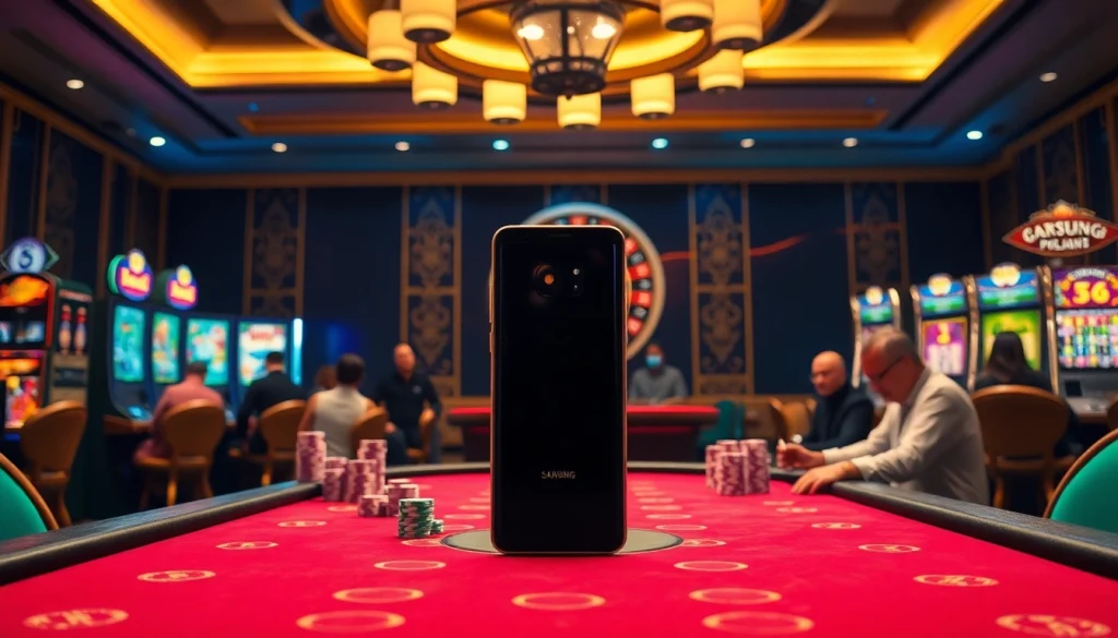 Players engage in fast-paced gambling action at S8 casino, showcasing vibrant poker chips and roulette wheel.