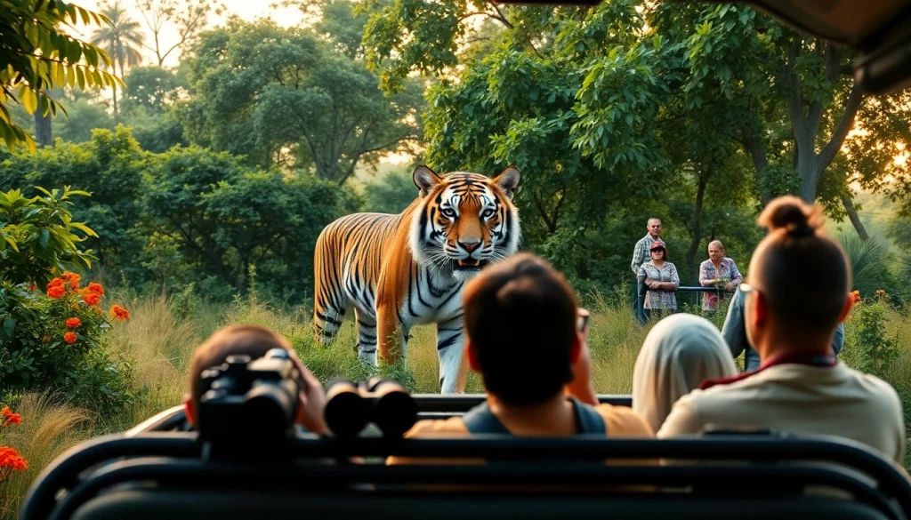 Admire la beauté de la faune indienne sur pandachi.fr avec un majestueux tigre du Bengale.
