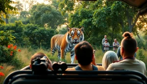 Admire la beauté de la faune indienne sur pandachi.fr avec un majestueux tigre du Bengale.