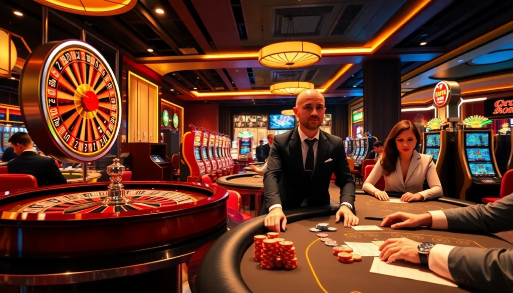 Players engaging at luxurious casino tables featuring UU88 gaming elements.