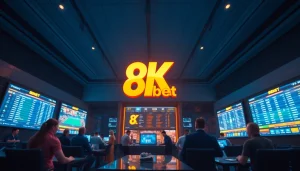 Dynamic 8Kbet online betting platform interface showcasing live sports.