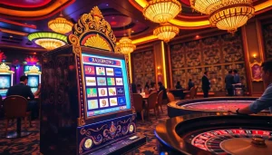 Experience excitement at RAJABARONG's luxurious slot machines and colorful casino atmosphere.