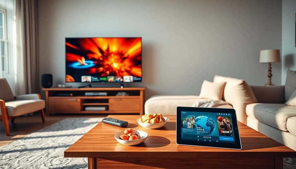 Stream IPTV content effectively at https://bosstv.ca with a modern home entertainment setup.