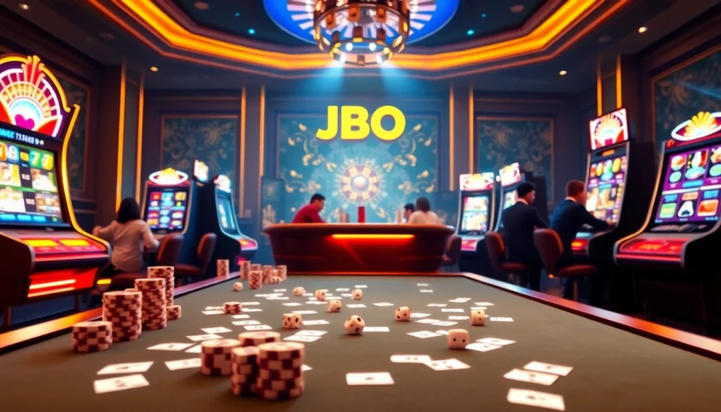 Engage in thrilling gaming experiences at trang chủ jbo with vibrant casino visuals showcasing excitement!