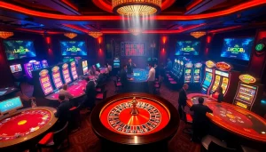 Experience high-stakes gambling at https://luck8.name/ with lively scenes of cards and roulette action.