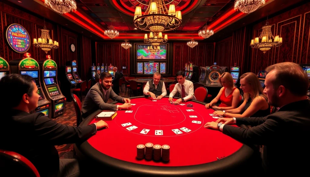 Experience the thrilling atmosphere of PG66 casino with vibrant poker games and exciting betting action.