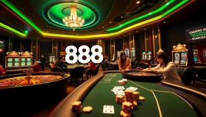 Experience thrilling online gaming at 888now with vibrant casino tables and engaging players.