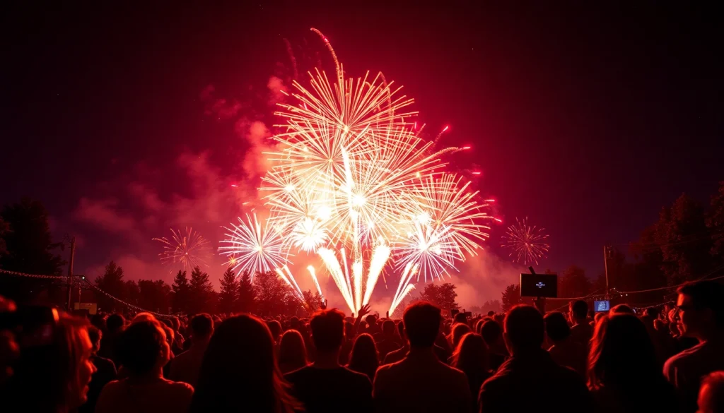 Celebrate with vibrant fireworks from https://5starfireworks.co.uk lighting up the night sky.