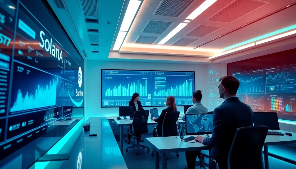 Kamino Finance office showcasing real-time analytics and digital finance strategies.