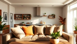 Revamp your living space with stunning home renovation designs and cozy decor in a bright setting.