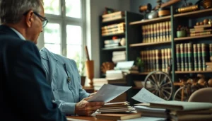 Engage with an agricultural law expert discussing legal matters in a professional setting.