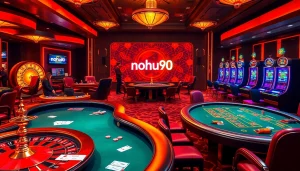 Nohu90 offers an exciting online gambling experience with vibrant casino tables and engaging games.