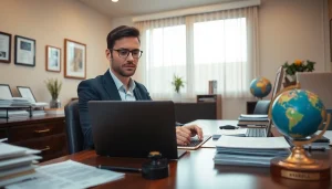 Certified translation (traducción jurada) workspace with documents and tools.