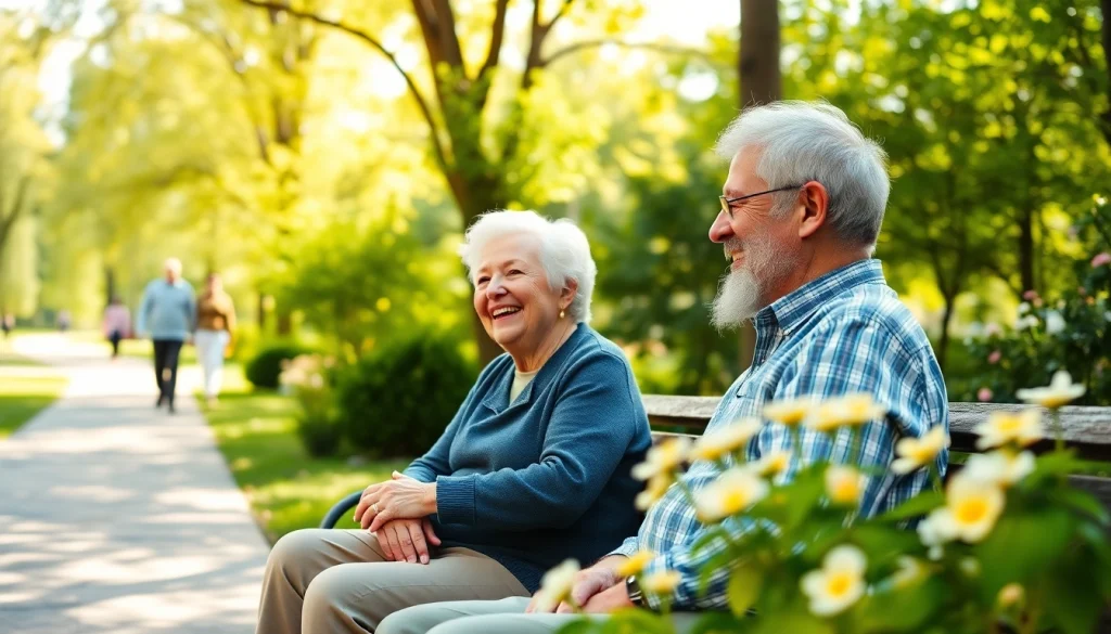 Engaging retirees in a peaceful park from https://frontidas.com to illustrate vibrant lifestyles during retirement.