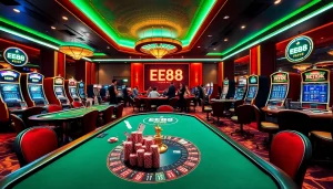 Experience the thrill of EE88 casino action with vibrant tables and exciting games.