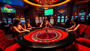 Experience thrilling gambling at rr88 with vibrant casino tables and engaging games.