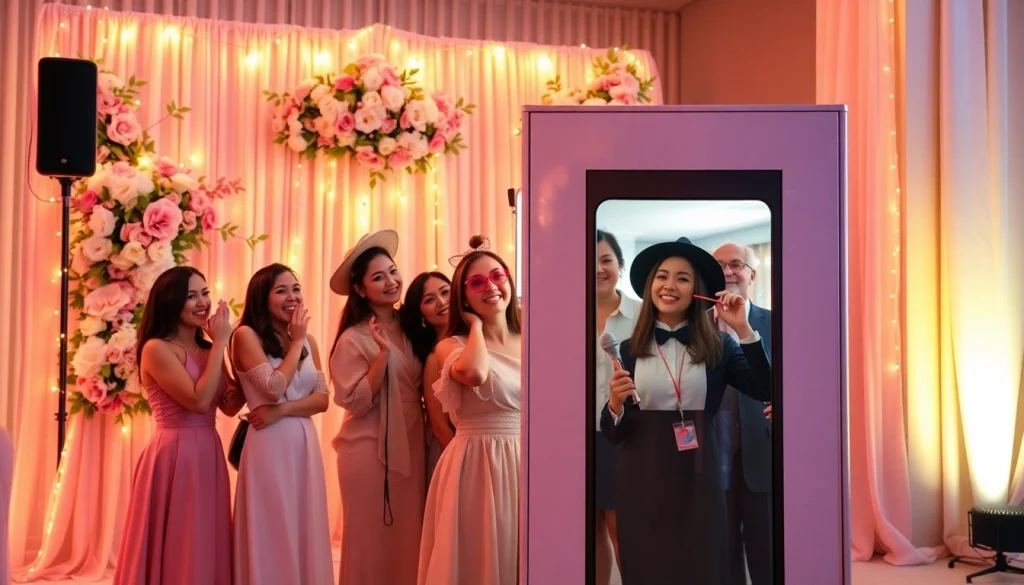Have fun and rent a Photo Booth with stylish props at weddings and events