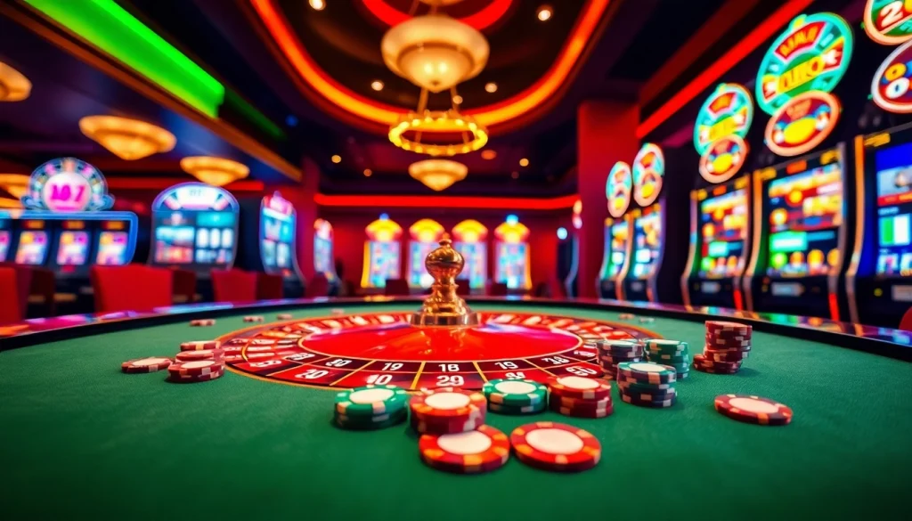 Experience luxury gaming at five88v.net with vibrant tables and engaging slot machines.