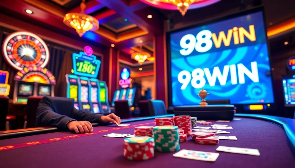 Join the excitement at 98win with vibrant casino games, poker, and thrilling jackpots.