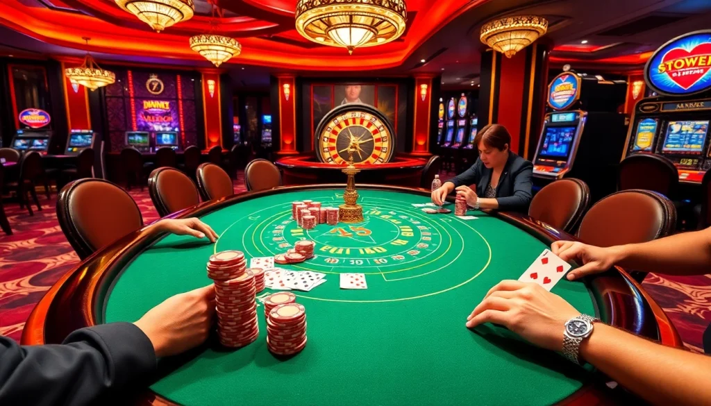 Engage with the thrilling atmosphere at https://mm88.london/ featuring a captivating poker table setting.