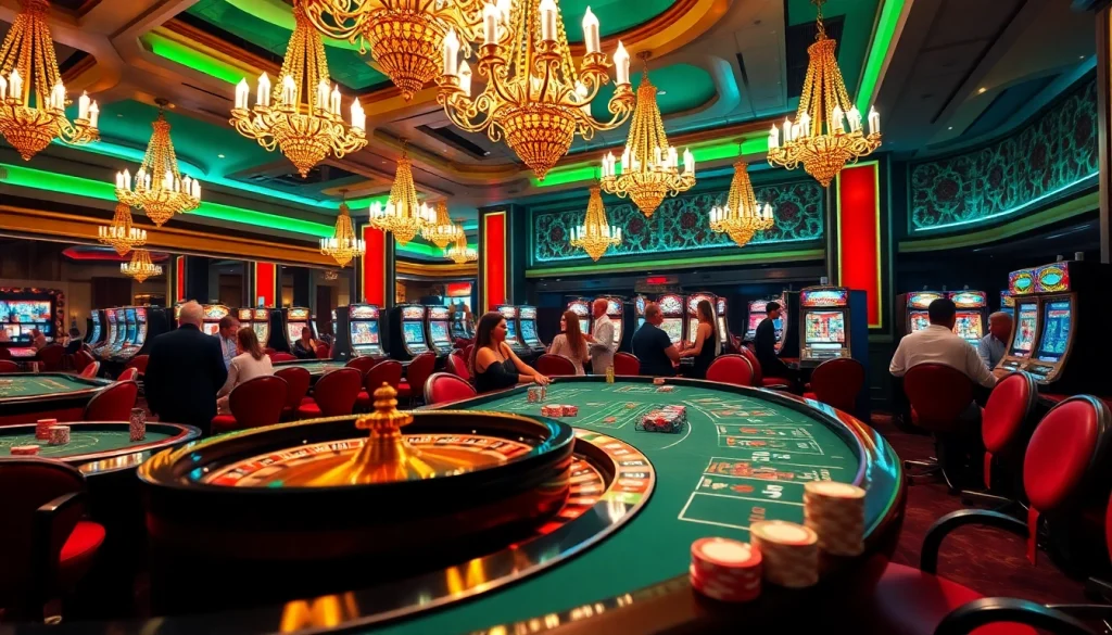 Engaged players enjoying a thrilling Netwin game at an upscale casino table, rich atmosphere.