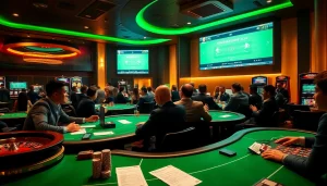 Watch live football matches and place bets on keonhacai in a vibrant betting lounge.