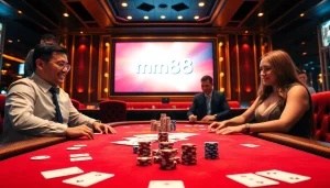 Experience the thrilling excitement of Nhà Cái mm88 with engaging casino action and vibrant gaming visuals.